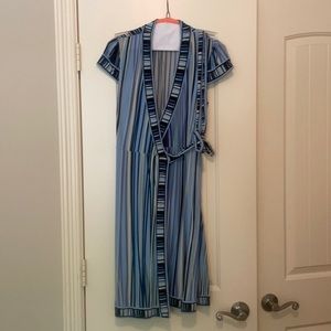 Vintage BCBG Cap Sleeved Wrap Dress
